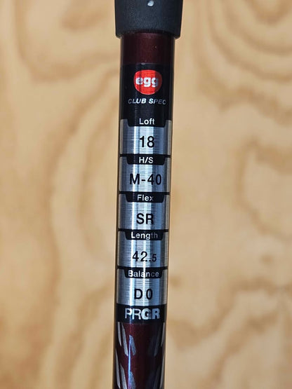 PRGR egg 5 wood RH SR Flex