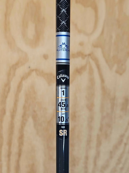 Callaway Paradym Ai Smoke max 10.5 degree driver RH SR Flex
