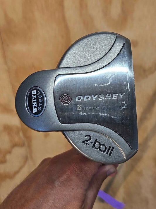 Odyssey 2-Ball white steel putter RH 35.5"