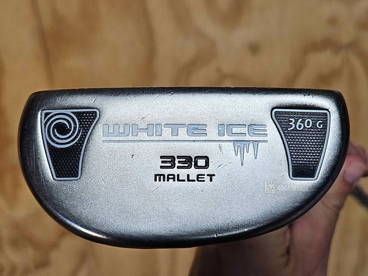 Odyssey 330 mallet White ice putter RH 34"